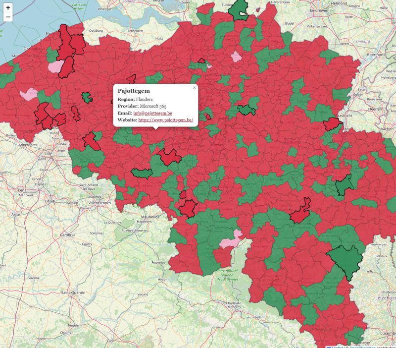 European municipalities leak citizen data to US companies