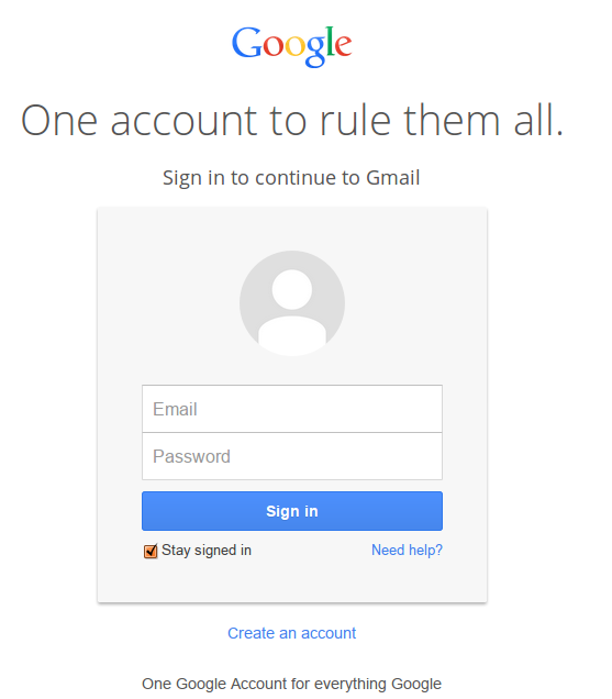 One account. To rule them all.