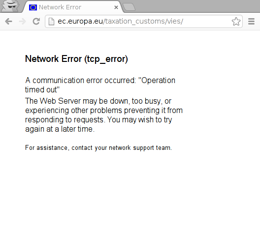 Yet another WTF, now from VIES
